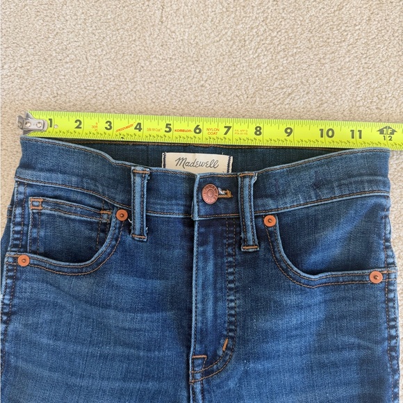 Madewell 10” rise skinny jeans, size 23 dark blue - Picture 5 of 9
